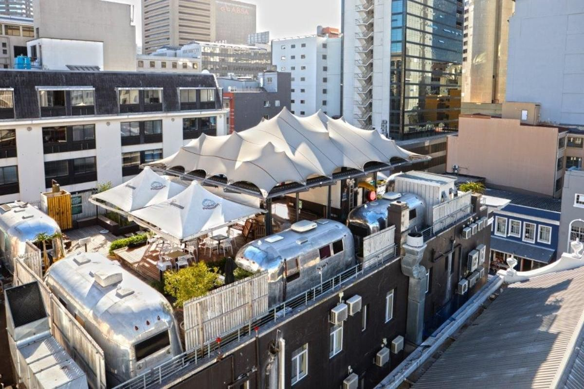 Rooftop Airstream trailer park at The Grand Daddy Boutique Hotel, Cape Town